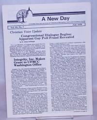 image of A New Day: a Christian voice from the Universal Fellowship of Metropolitan Community Churches on the Hill; vol. 3, #7, July 1979