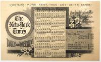 Celluloid Advertising Calendar for the New York Times
