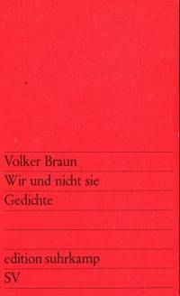Wir und nicht sie. Gedichte.