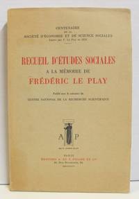 Recueil d´études sociales a la mémoire de…