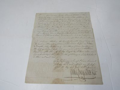 One page legal document in which William Baynard on behalf of his firm appoint Henry Kuhl as their attorney