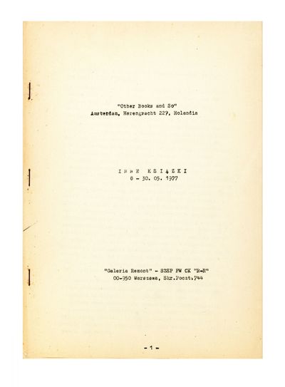 Inne Ksiazki, 8 – 30.5.1977