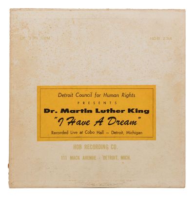 Detroit: HOB Recording Co, 1963. Original pressing. The rarest album by civil rights leader Dr. Mart...
