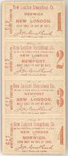 Unused Set of Norwich to New London to Newport Round Trip Tickets