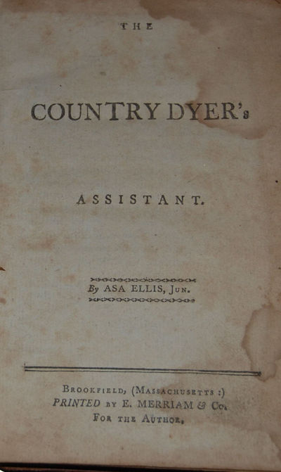 Brookfield: E. Merriam, 1798. First Edition. 12mo, pp. viii, (9-)139 pp. + 3 pp. index + errata page...