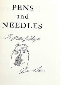Self Portrait Sketch Signed in Pens and Needles, First Edition