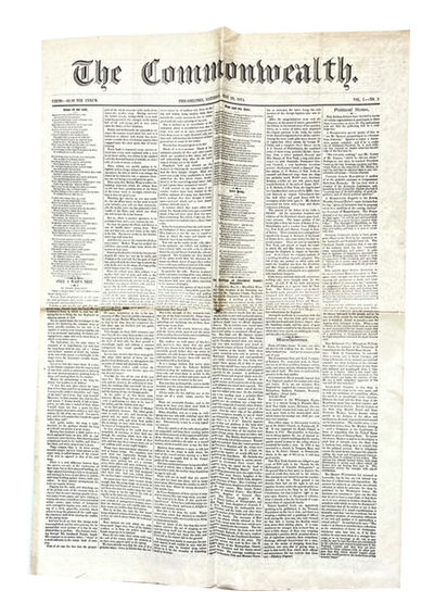 The Commonwealth, Vol. I, No. 1 (May 23, 1874)