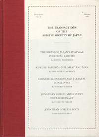 The Transactions of The Asiatic Society of Japan. Third Series, Vol 16.