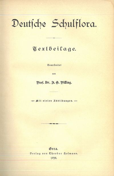 Deutsche Schul-Flora herausgegeben von (...). Mit 240 Abbildungen in feinstem Farbendruck. I-II. (photo 3)