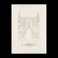 Honorary Arch, (West Side.) in Groningen on the occasion of the happy arrival of H.H.M.M. the...