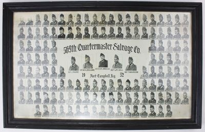 Fort Campbell, Ky, 1952. Very good plus.. Photographic collage, 12 x 20 inches. Minor wear and dust-...