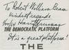 Former President Truman Praises Kennedy's Far Reaching 1960 Democratic Platform on the Rights of Man and the Need for Security; Immigration; Health Care; Minimum Wage; Equal Work for Equal Pay; Civil Rights and Voting Rights