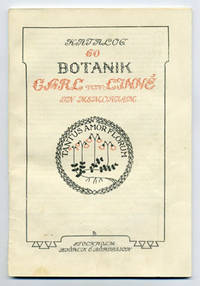 Björck & Börjesson. Katalog 60. Botanik. Carl von…