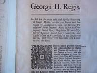 An Act for the More Easy and Speedy Recovery of Small Debts, Within the Town and Borough of...
