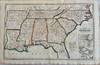 Political Map of the Southern States of the United States Adapted to Woodbridges Geography