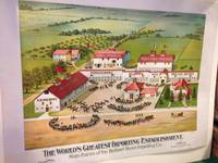 THE WORLD'S GREATEST IMPORTING ESTABLISHMENT. MAIN BARNS OF THE HOLBERT HORSE IMPORTING CO. A.S. HOLBERT, PROPRIETOR. GREELEY, DELAWARE COUNTY, IOWA. [caption title below image]