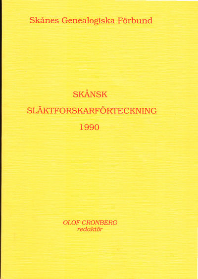 Skånsk släktforskarförteckning 1990.