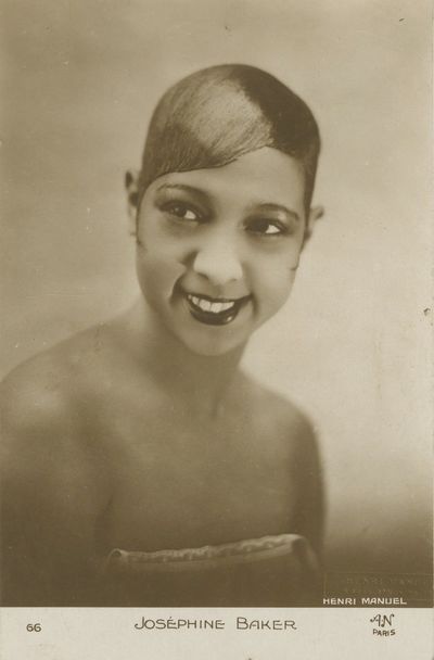 Photographic Postcard of Josephine Baker, with Contemporary Letter on the Verso Referring to Her