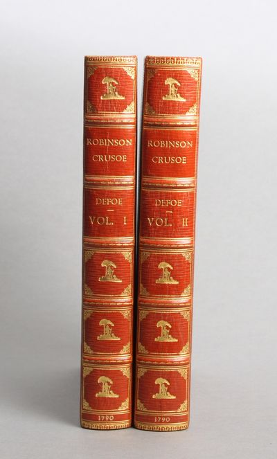 Robinson Crusoe. 2 volumes. I. The Life and Strange Surprizing Adventures of Robinson Crusoe, of York, Mariner...II. The Farther Adventures of Robonson Crusoe; being The Second and Last Part. (photo 2)