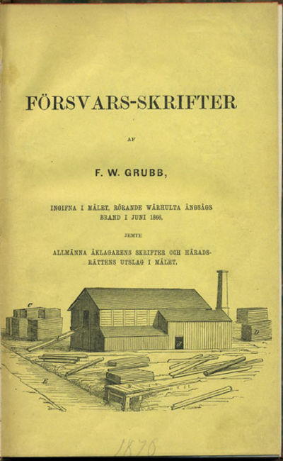Försvars-skrifter, ingifna i målet, rörande…