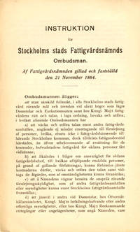 Instruktion för Stockolms stads fattigvårdsnämnds…
