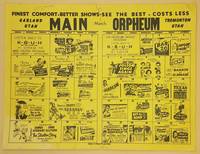 Finest Comfort - Better Shows - See the Best - Costs Less. Main [Theater]. Garland, Utah. Orpheum [Theater] Tremonton, Utah. March [Calendar]