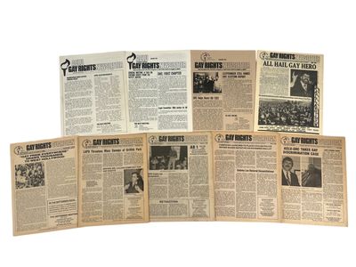  Archive of 9 issues of the ACLU Gay Rights Newsletter and Gay Rights Guardian, publications by the ...