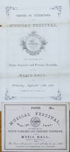 Pair of Printed Ephemeral Items Relating to the Visit of Prince Napoleon to Boston, September 1861