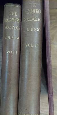 image of The Decameron of Giovanni Boccaccio (Two volumes plus Supplement with Additional plates)