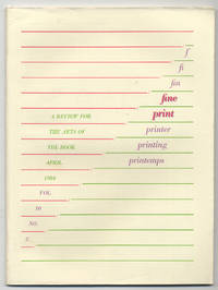 image of Fine Print: Volume 10, Number 2, April, 1984