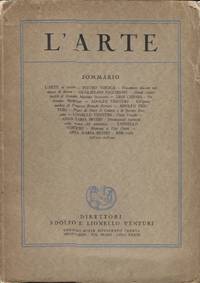 L'ARTE; Volume 1 New Series by Adolfo and Lionello (eds.) Venturi - Paperback - First edition - 1930 - from ANTHOLOGY BOOKSELLERS (SKU: 21349)