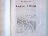 an Act for Granting to His Majesty the Sum of One Million Out of the Sinking Fund, for the...