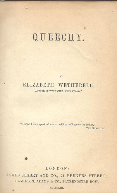 QUEECHY. Two Volumes in one leather-bound volume