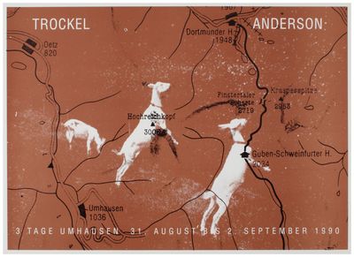 Trockel / Anderson: 3 Tage Umhausen (Exhibition Poster)