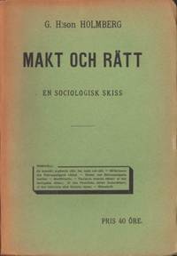 Makt och rätt. En sociologisk skiss.