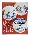 Signed 1985 Reproduction of Official 1937 Yankees Vs. Giants World Series Program