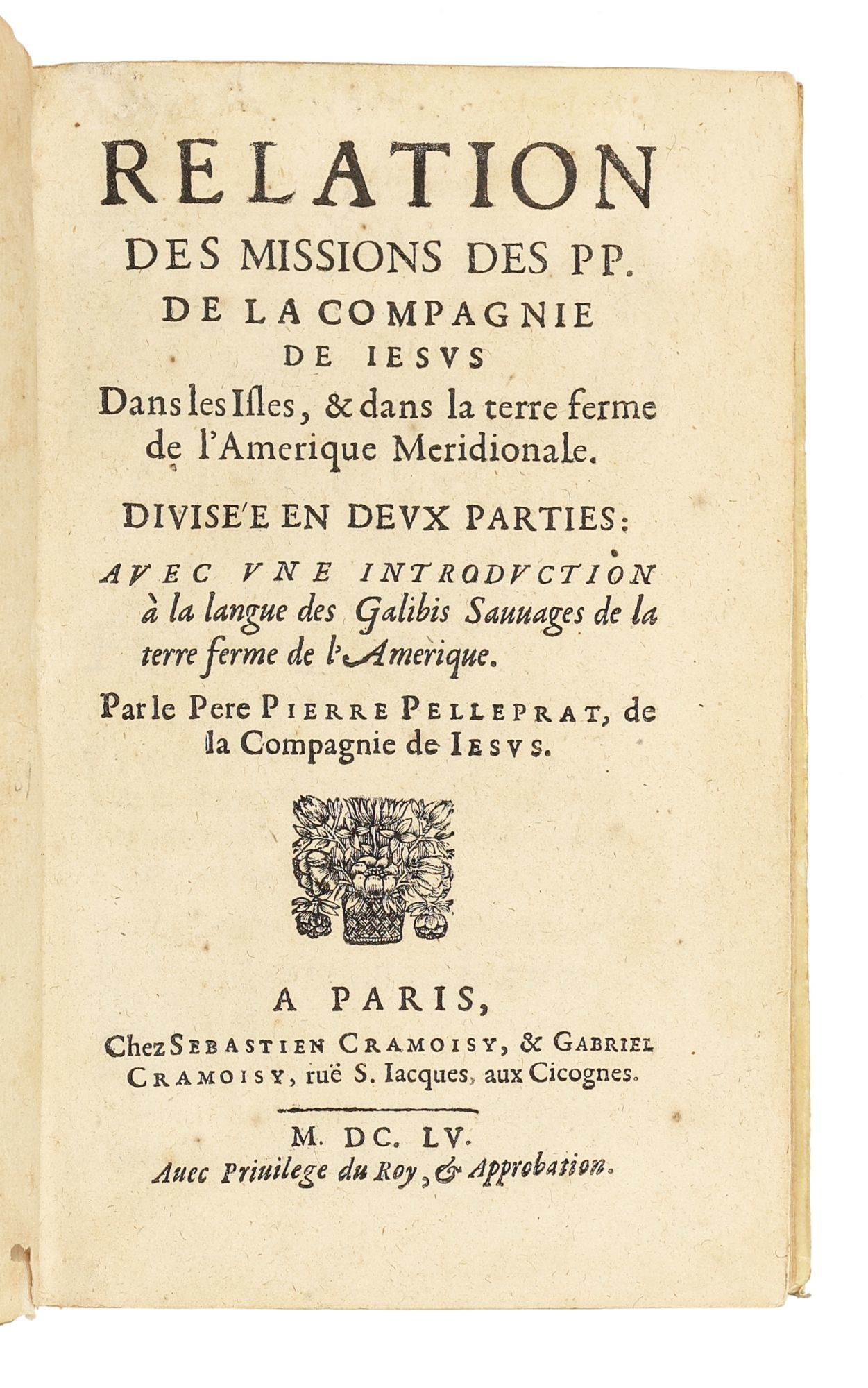 Relation des missions des PP. de la Compagnie de I