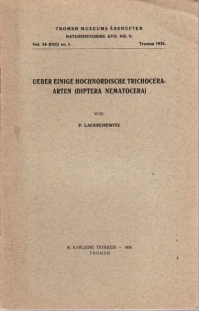 Ueber einige Hochnordische Trichoceraarten.