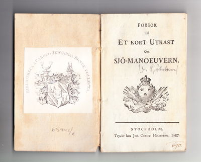 Försök til et kort utkast om sjö-manoeuvern.