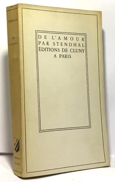 De L 39 Amour By Stendhal 1938 From Crealivres Sku
