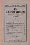 The Colorado Magazine, Vol. V, No. 1; February 1928