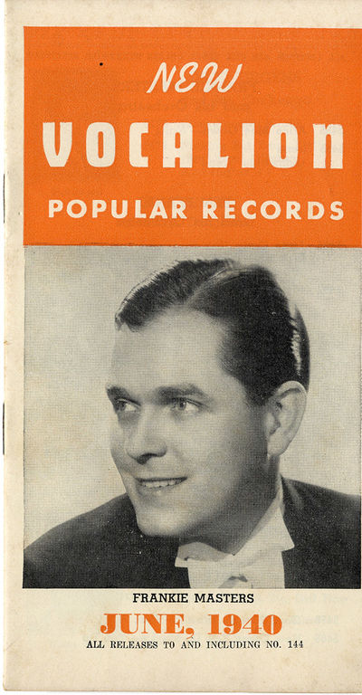 NEW VOCALION POPULAR RECORDS [CATALOG] (Jun 1940) Pamphlet