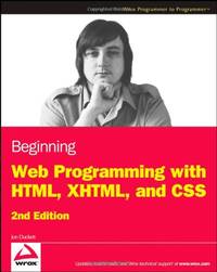 Beginning Web Programming with HTML, XHTML, and CSS