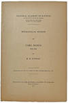 Biographical Memoir of Carl Barus, 1856-1935.