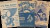 Three Pieces of Illustrated Sheet Music Showing Josephine Baker in Paris: J’ai deux Amours; Sur Deux Notes; Revoir Paris