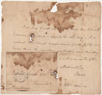 cover of 1802 - "MRS. WARD LAYS SICK WITH A NERVOUS FEVER WHICH IS NOW IN THE 10TH DAY." Letter from the son of a former colonial governor of Rhode Island informs a former state governor of Rhode Island that his wife, the Governor's daughter, was seriously ill from Typhoid Fever