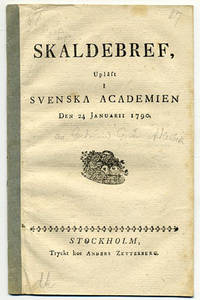 Skaldebref, upläst i Svenska academien den 24…