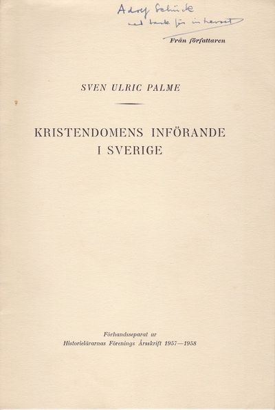 Kristendomens införande i Sverige.…