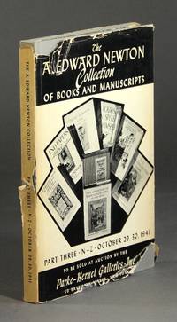The A. Edward Newton collection of books and manuscripts