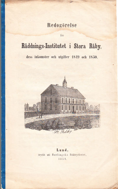 Redogörelse för Räddnings-Institutet i Stora…